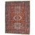 Vintage Persian Karaja Rug, Handmade Wool Oriental Rug, Rust, Ivory, Light Blue For Sale - Image 18 of 18