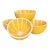 Majolica Style Vintage Lemon Motif Bowls - Set of Four For Sale
