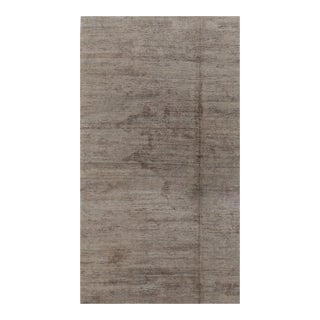 Rug & Kilim’s Modern Textural Rug in Neutral Taupe and Gray Tone-on-Tone -10x18 For Sale