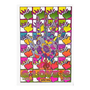 Peter Max Pop Art Poster 12 Gloves 1970