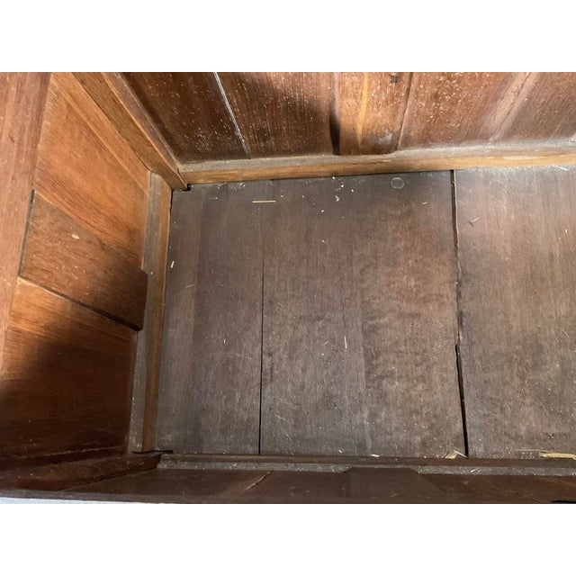 Antique George III Oak Mule Blanket Chest For Sale - Image 13 of 15