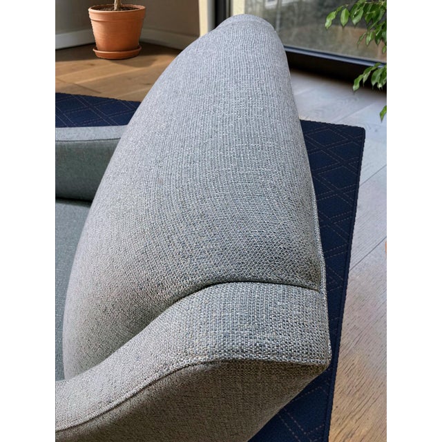 Blue C. R. Laine Kendrick Swivel Chair 545-05sw in Thibaut Everly Spa Blue For Sale - Image 8 of 18