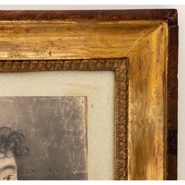 English School Portrait of a Woman Charcoal For Sale - Image 4 of 5