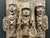 Metal Vintage African Tribal Art Benin Bronze Wall Plaque Sculpture For Sale - Image 7 of 10