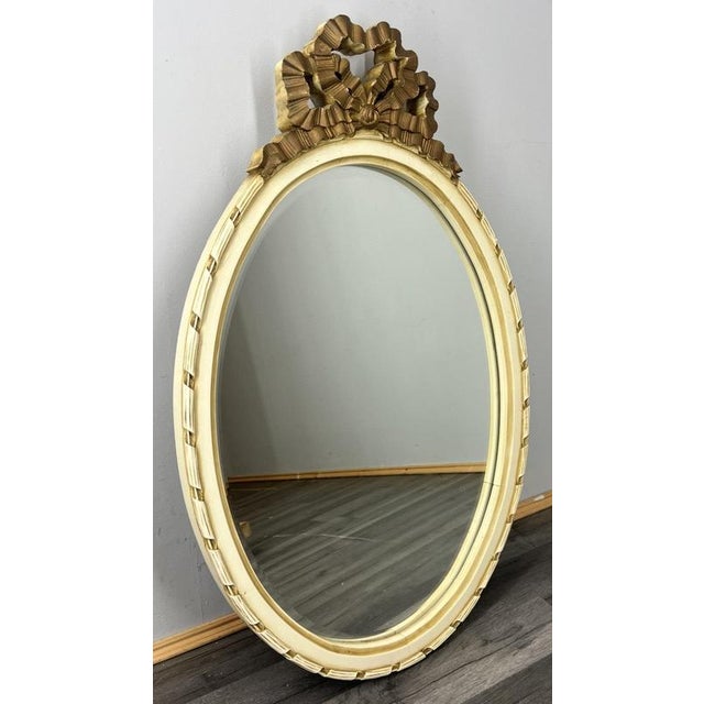 Vintage French Carved Wall Mirror For Sale - Image 9 of 9