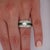 Art Deco 1.48 Carat Old Cut Diamond and Tsavorite Vintage Art Deco Filigree Ring, Size 8 For Sale - Image 3 of 8