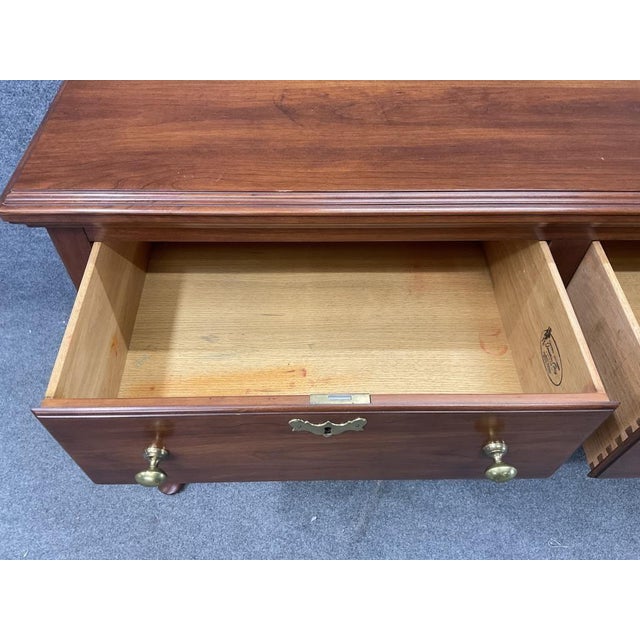 1970s Henkel Harris Solid Wild Black Cherry Sideboard - Virginia Galleries For Sale - Image 6 of 13