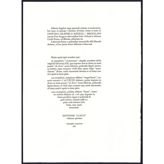 1967 Salvador Dalí Biblia Sacra Lithograph "Familia Ruth Moabitidis" (Ruth's Moabite Family) For Sale - Image 10 of 11