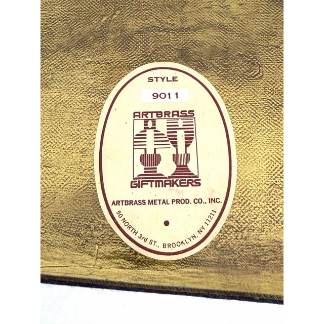 Pair of Mid 20th Century Solid Brass Book Form Bookends | ArtBrass Co. For Sale - Image 9 of 10