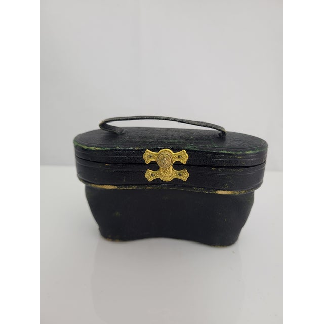 Antique Lemaire Fi Paris Mother of Pearl Inlay Opera Glasses Binoculars & Case For Sale - Image 10 of 13