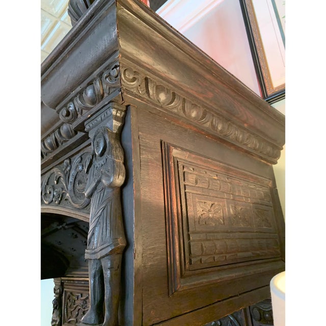 Chocolate 16th Century Antique High Gothic Pictorial Bench For Sale - Image 8 of 12