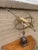 French Provincial Large Classical Iron and Brass Armillary Sphere Garden Sculpture on Stand – English Estate Style For Sale - Image 3 of 12