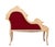 Louis XVI Red Velvet Hall Sofa, France, 1950s For Sale - Image 6 of 12