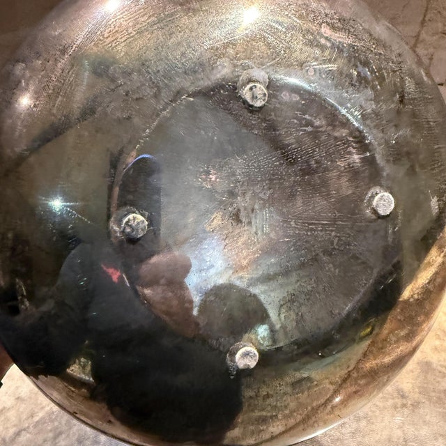 Silver Vittorio Mazzuconni Firenze Bowl Silver-Plated Vide Poche Vase Post-Modern For Sale - Image 8 of 11