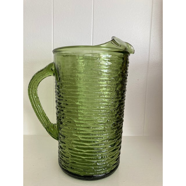 Mid-Century Modern 1960s Mid Century Modern Anchor Hocking “Soreno” Pitcher For Sale - Image 3 of 5
