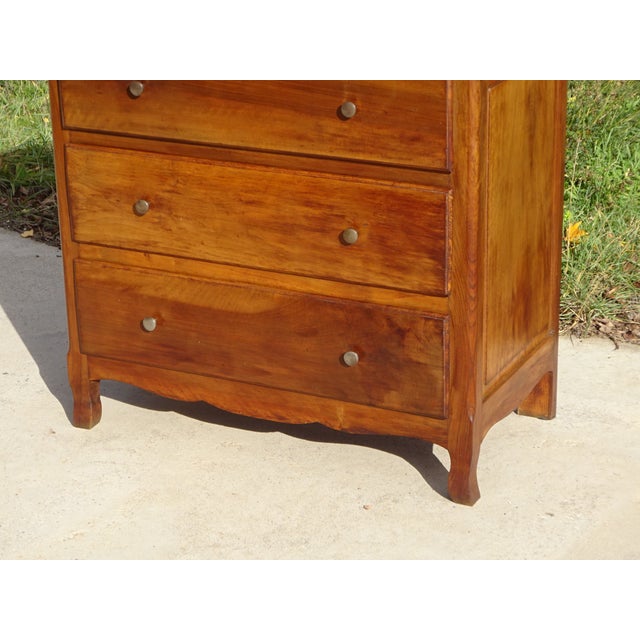 Vintage Three-Drawer Chest of Drawers in Walnut, 1950s For Sale - Image 4 of 18