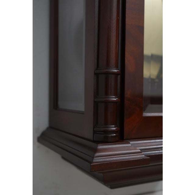 Brown Sligh Model 743-1 Mahogany Wall Hang Clock For Sale - Image 8 of 12