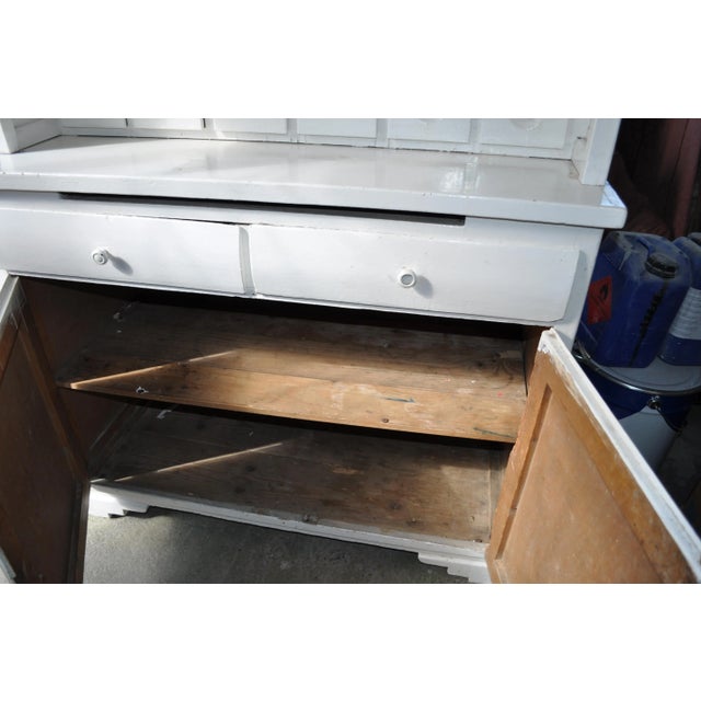 Rustic Painted Pine Buffet, 1910s For Sale - Image 3 of 11