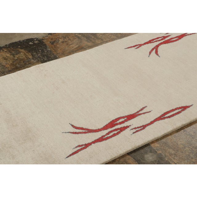 Rug & Kilim Contemporary Art Deco Style Pictorial Fish Wool Runner by Rug & Kilim, India For Sale - Image 4 of 8