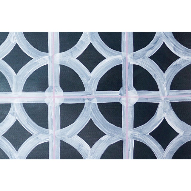 Black 2026, Modernist Mural, Horizontal Diptych Painting in Black and White, Miami Breezeblocks, Acrylic Paint on Watercolor Paper by Ryan RIvadeneyra, 2026 For Sale - Image 8 of 8