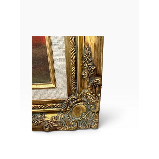 1970s Original Framed Oil on Canvas by William Moninet For Sale In West Palm - Image 6 of 11
