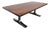 Solid Mahogany and Chrome Large Long Dining Table 6673 For Sale