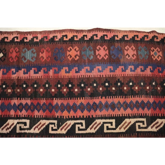 Afghan Kilim Rug, 1950s For Sale - Image 12 of 16