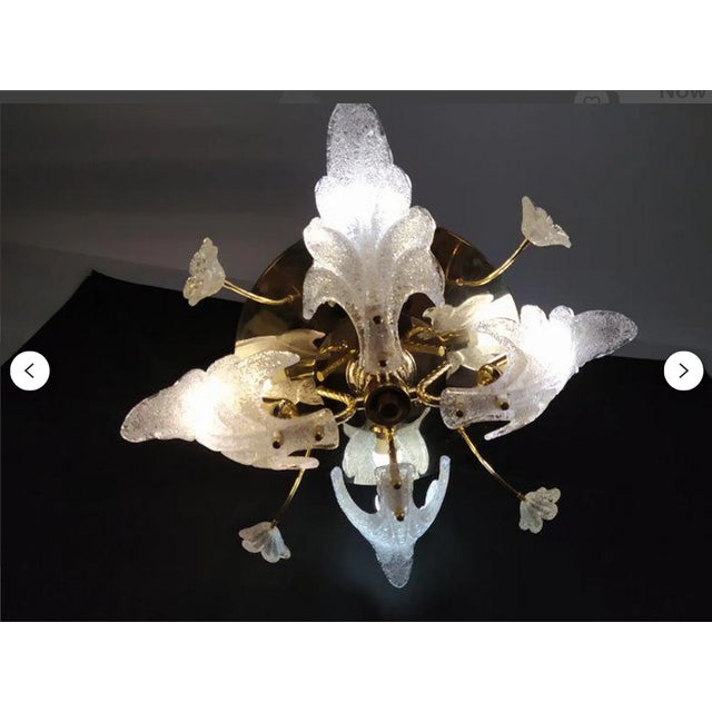 Murano Glass Ceiling Light by Barovier & Toso For Sale - Image 9 of 12