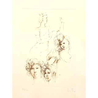 Leonor Fini - Portraits - Original Handsigned Lithograph 1986 For Sale