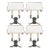 Visual Comfort Cross Bouillotte Small Sconces in Pewter For Sale