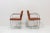 Mies Van der Rohe Mies Van Der Rohe for Knoll Flat Bar Brno Chair in Brushed Steel and Leather, 6 Left For Sale - Image 4 of 8