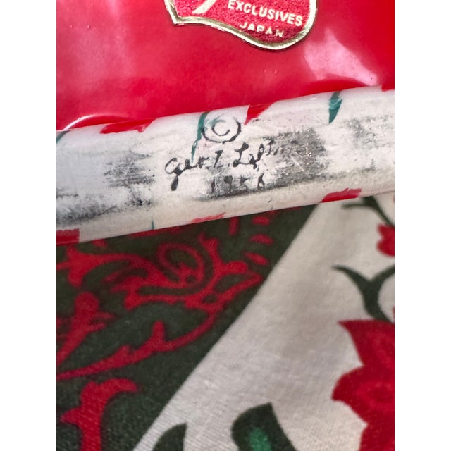 1950s 1956 Lefton Ceramic Shopper Girl in Sleigh For Sale - Image 5 of 12