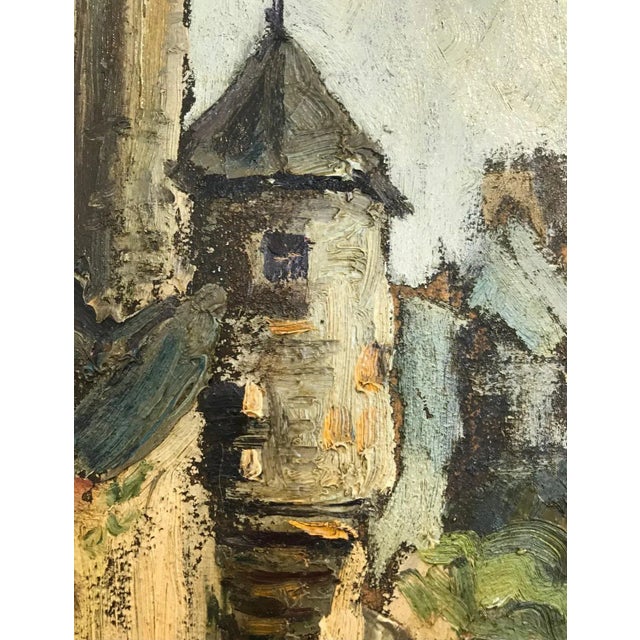 1940s Jean Schweckler, Cathedral, Oil on Canvas, 1949 For Sale - Image 5 of 9