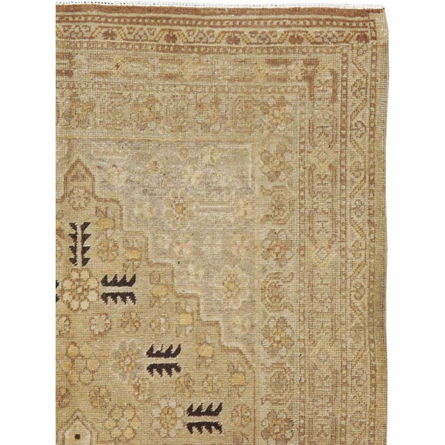 Rustic Galerie Shabab Collection Antique East Turkestan Khotan Rug For Sale - Image 3 of 9