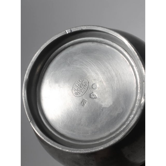 Art Deco Pewter Vase by J. L. Hultman for Svenskt Tenn, 1930s For Sale - Image 3 of 6