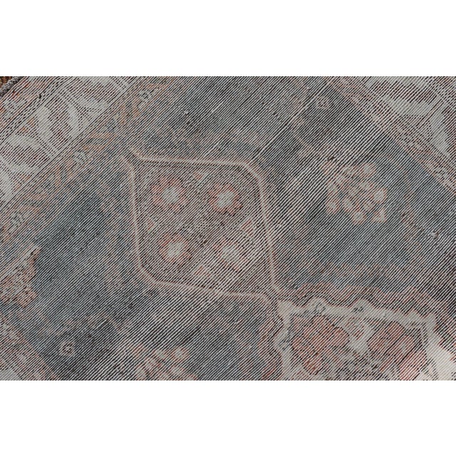 Antique Persian Long Malayer Runner Medallion Design in Brown, Gray, Steel Blue 3'5 X 18' For Sale - Image 13 of 13