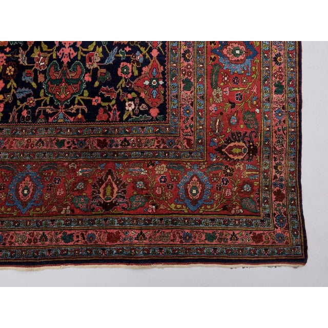 19th Century Antique Middle Eastern Mashad Rug, 1890s For Sale - Image 5 of 9
