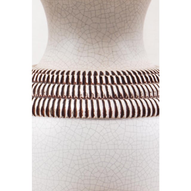 Mid-Century Modern Ceramic Lamp by Pol Chambost, France, 1960 For Sale - Image 3 of 5