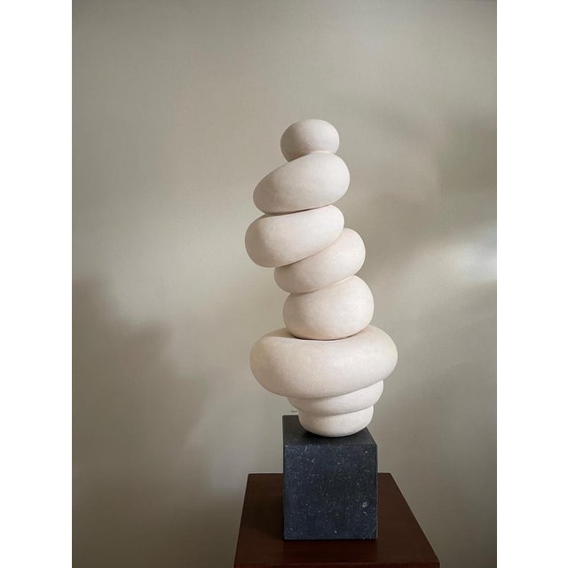 Not Yet Made - Made To Order Modder Taking a Step Back Ceramic Sculpture by Françoise Jeffrey For Sale - Image 5 of 11