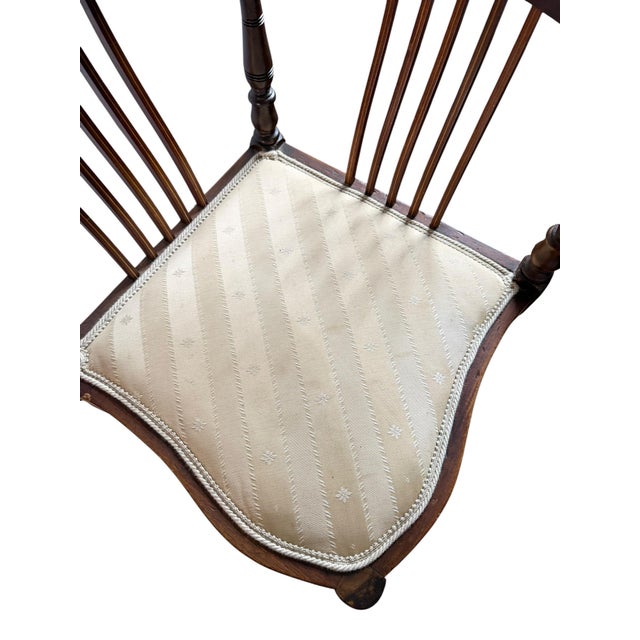 Antique Edwardian Mahogany Corner Chair, 1800s For Sale - Image 10 of 11