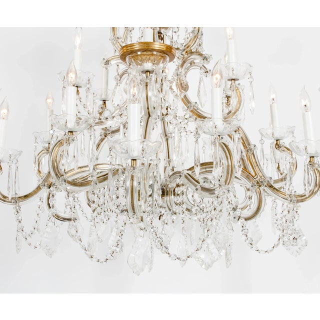 Late 19th Century Cut Crystal 18-Light Hanging Chandelier For Sale - Image 12 of 13