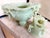 Antique Chinese Qing Dynasty Celadon Jade Incense Burner With Stand & Case 1910 For Sale - Image 4 of 12