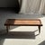 Wood Coffee Table with Tapered Legs in Antique Teak, 1980s For Sale - Image 7 of 18