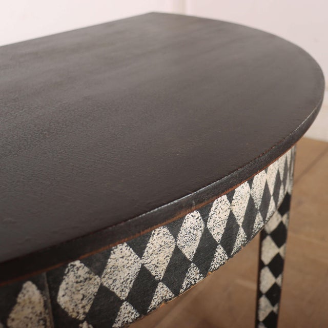 English Painted Console Tables, Set of 2 For Sale - Image 6 of 9