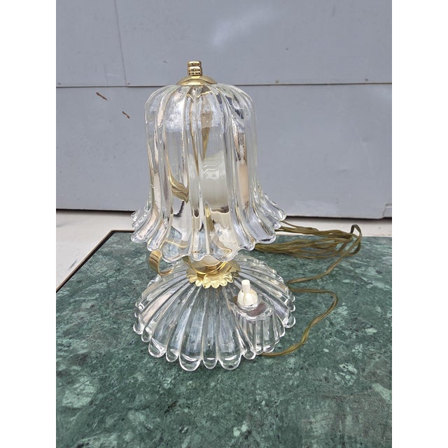 Art Deco Table Lamp in Murano and Brass, 1930 For Sale - Image 3 of 8