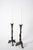Set of four tripod zoomorphic bronze candleholders, XIXth c. Height: 30 cm - 11.81 in Length: 12 cm - 4.72 in Width: 12 cm...