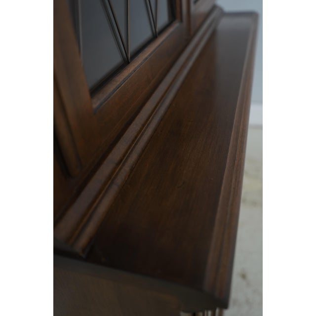 Ethan Allen Maple 2 Door China Cabinet For Sale - Image 14 of 18