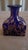 Glass Murano Style Cobalt Blue Glass Vase With Gold Flecks – Mid Century Modern Decorative Accent For Sale - Image 7 of 11