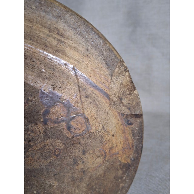Antique Albany Slip Stoneware Jug 19th C Merchant Tag Formosa Oolong Tea Suffield Ct For Sale - Image 17 of 18