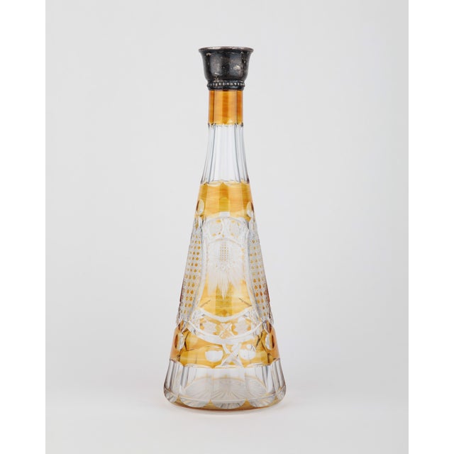 1970s Vintage Czech Bohemian Decanter, 1960s For Sale - Image 5 of 5